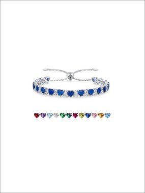 925 Sterling Silver Tennis Bracelet with Celtic Trinity Knot Design, Adjustable